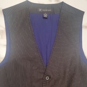 INC International Concepts Men's Charcoal Pinstripe Vest